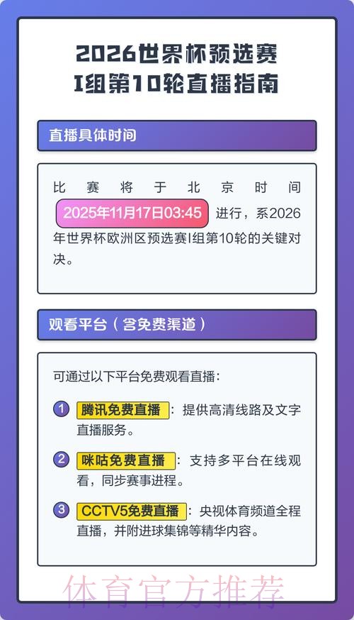 2026世界杯直播实时更新观看指南怎么看